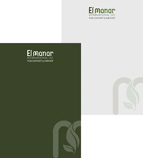 El Manar folders in green and white