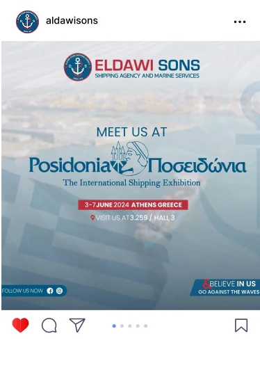 Eldawi Sons post: meet us at Posidonia, the international shipping exhibition in Athens