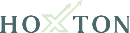 The Hoxton FX wordmark, the X drawn as rising arrows