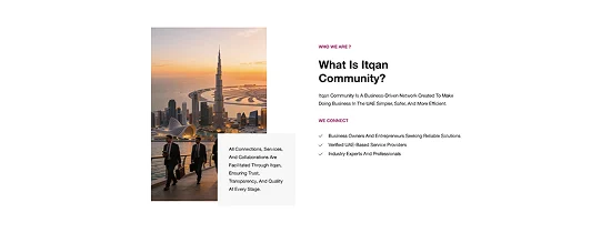 Itqan Community page: What is Itqan Community?