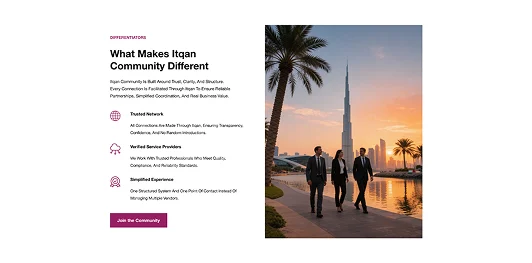 Itqan Community page: What makes Itqan Community different
