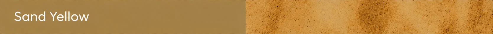Sand Yellow, beside a warm grain texture