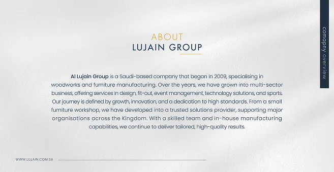 Profile spread: About Lujain Group