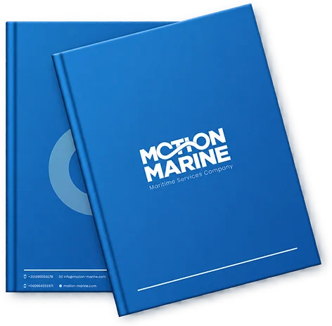 Motion Marine notebooks in deep blue