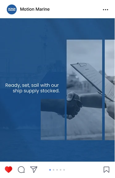 Motion Marine post: Ready, set, sail with our ship supply stocked