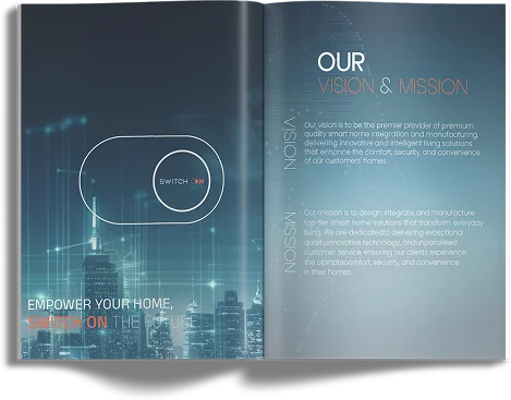 Profile spread: Empower your home facing Our Vision & Mission