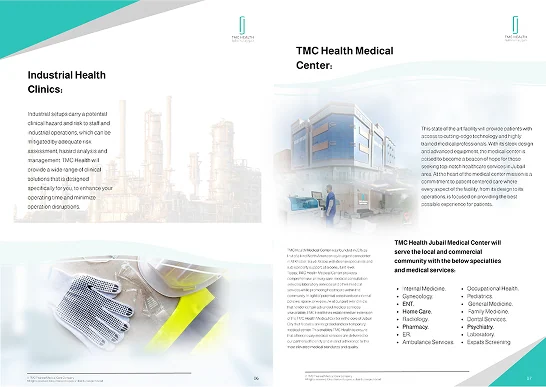 Profile spread: Industrial Health Clinics facing the TMC Health Medical Center